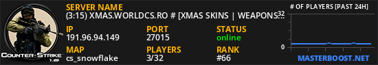 (18:08) XMAS.WORLDCS.RO # [XMAS SKINS | WEAPONS | WINTER EVENT]