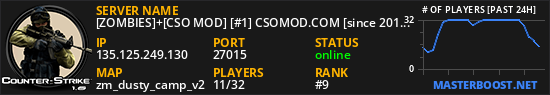 [ZOMBIES]+[CSO MOD] [#1] CSOMOD.COM [since 2012]