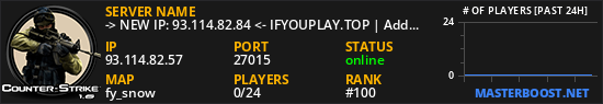 -> NEW IP: 93.114.82.84 <- IFYOUPLAY.TOP | Add New IP To Fav!