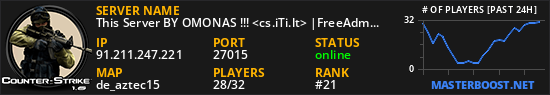 This Server BY OMONAS !!! <cs.iTi.lt> |FreeAdmin Steam|