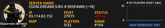 CSDM.DREAMCS.RO # RESPAWN [+18]