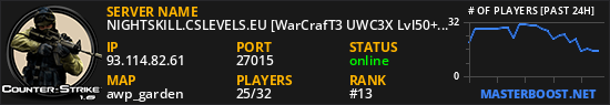 NIGHTSKILL.CSLEVELS.EU [WarCrafT3 UWC3X Lvl50+CSDM VIP FREE]