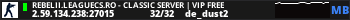REBELII.LEAGUECS.RO - CLASSIC SERVER | VIP FREE